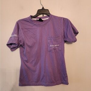 Doux bisou madeline Renee purple pocket t shirt size xs